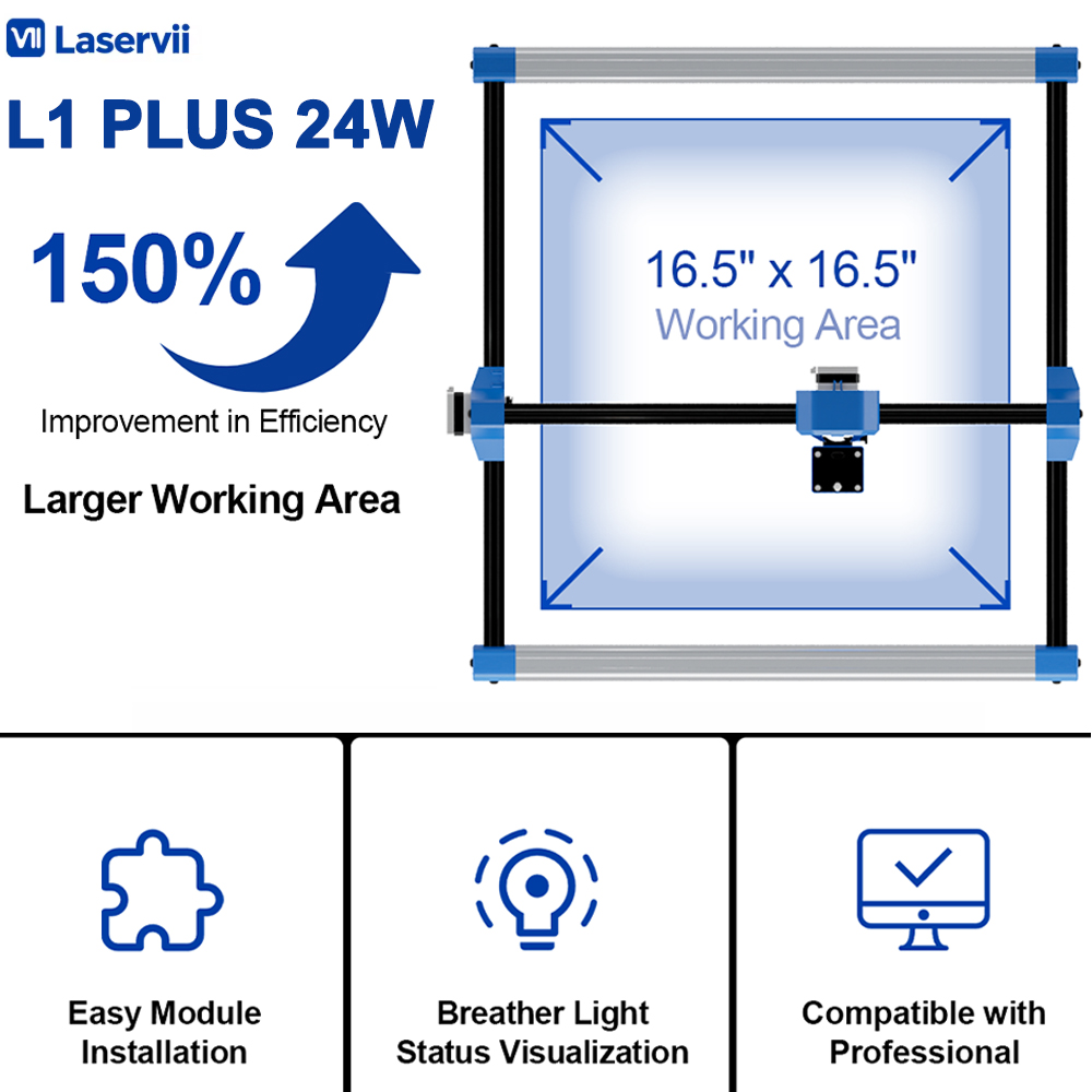 Industrial Handheld Laser Engraver - Grabador Láser Laservii L1 PLUS 24W,