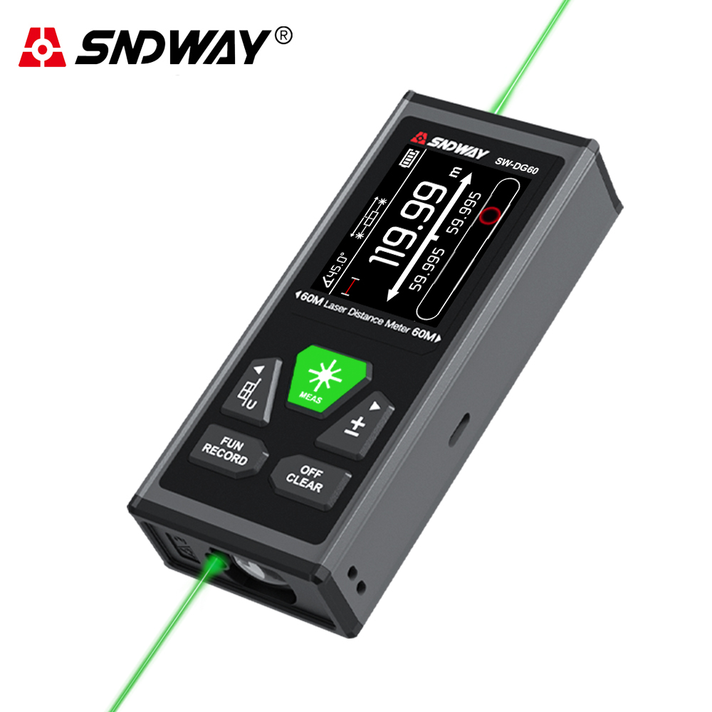 Industrial Laser Rangefinder - SNDWAY medidor de distancia láser Dual