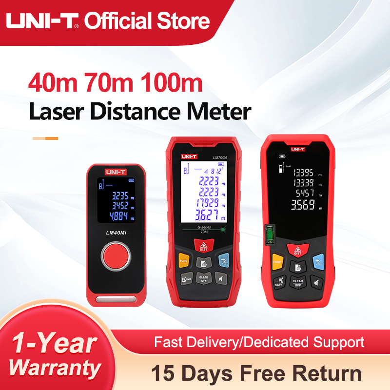 Industrial Laser Rangefinder - Medidor de Distancia Láser UNI-T 40m