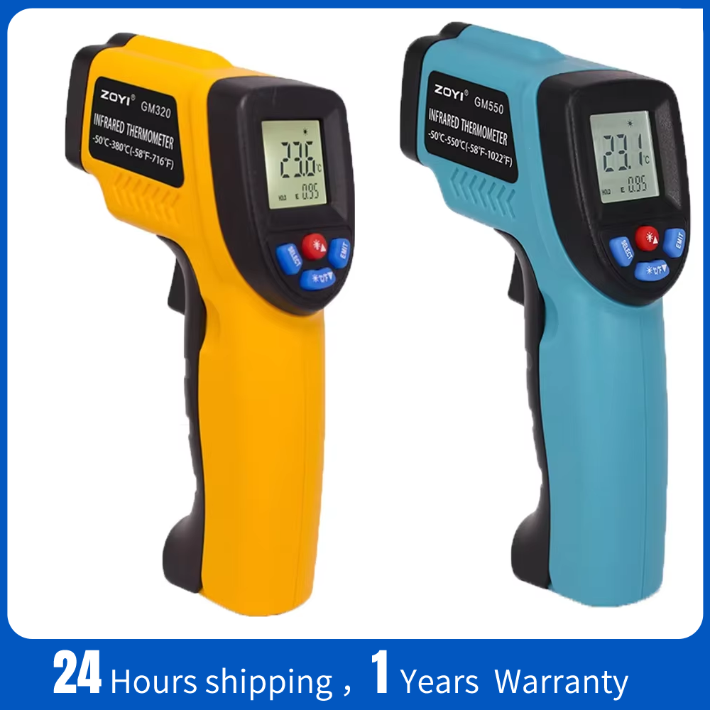 Industrial Laser Temperature Gun - Termómetro Infrarrojo Portátil, Pistola de Temperatura