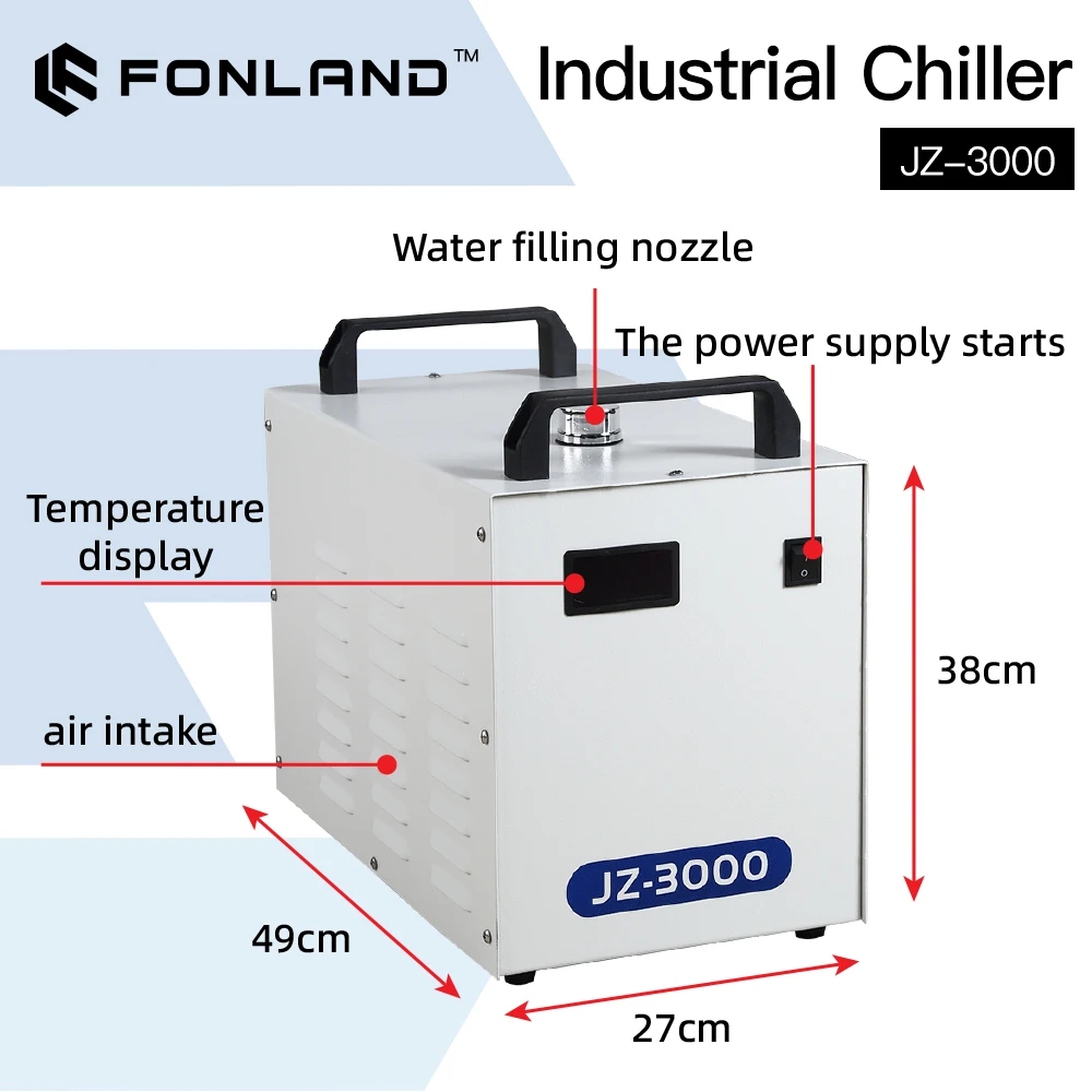 Enfriador de Agua Industrial F - Industrial Laser Engraver reseña y precio