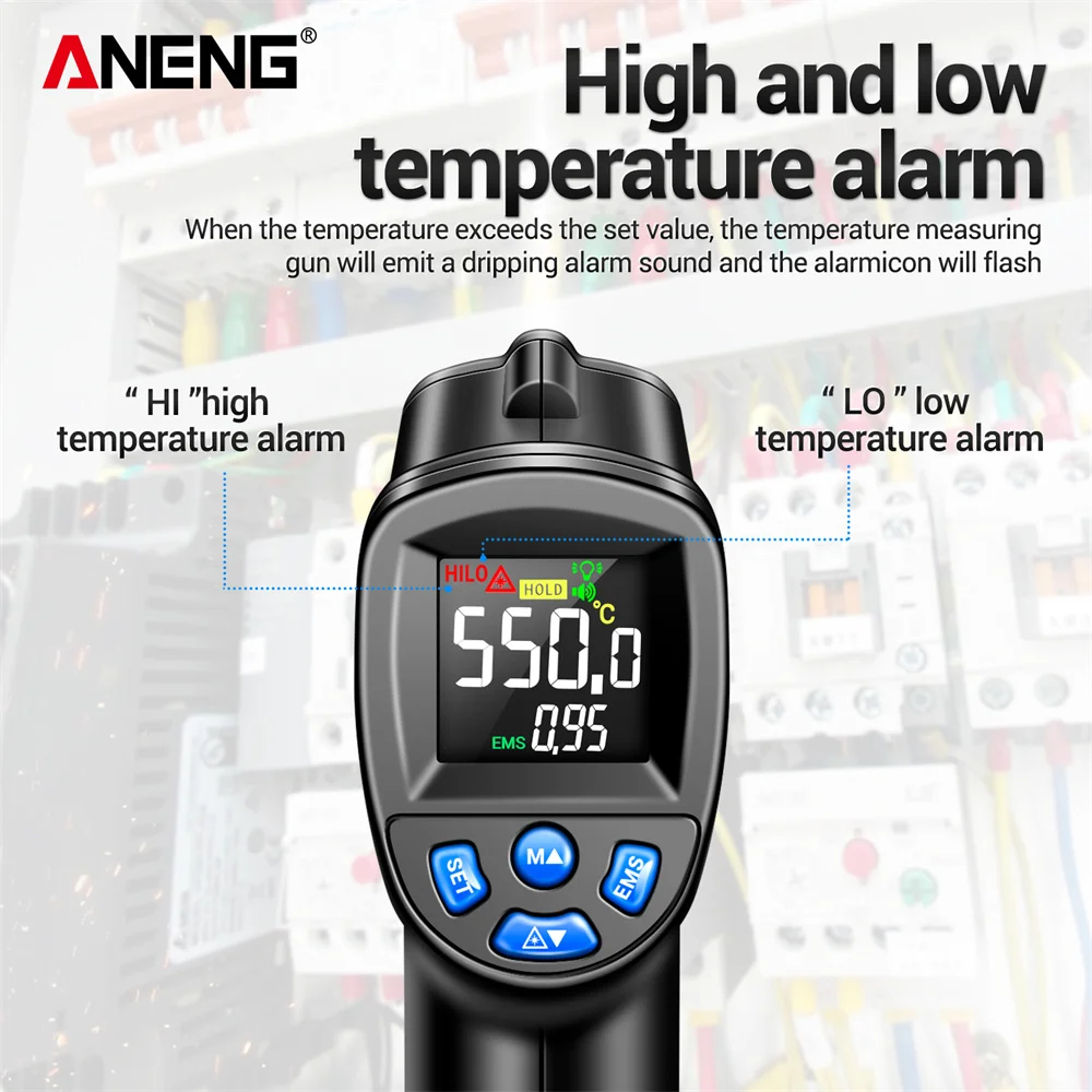 ANENG -50~550 ℃   Termómetro i - Industrial Laser Temperature Gun reseña y precio