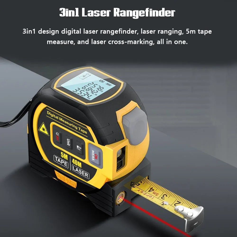 Medidor de distancia con retro - Industrial Laser Rangefinder reseña y precio