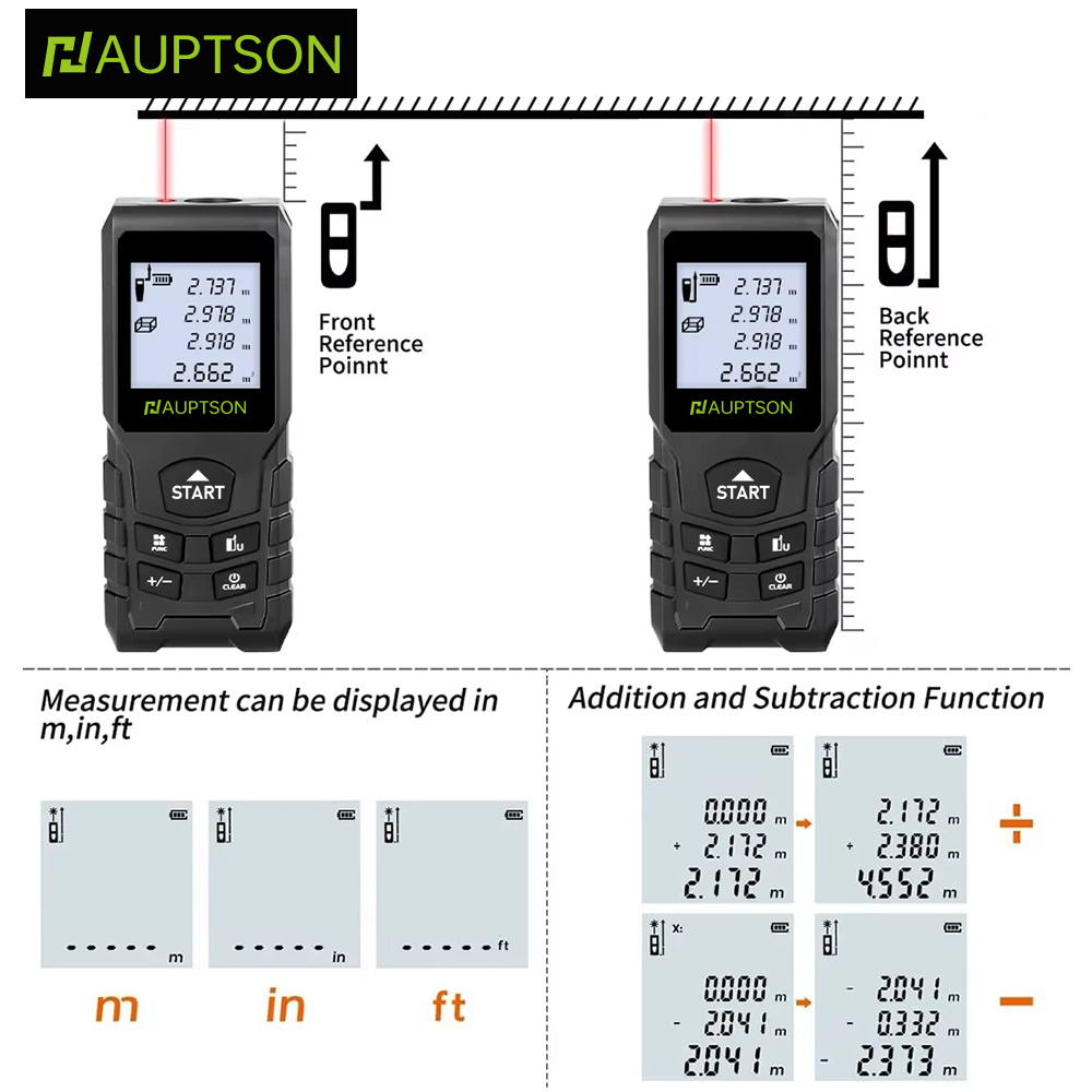 HAUPTSON 70/100M telémetro lás - Industrial Laser Rangefinder reseña y precio