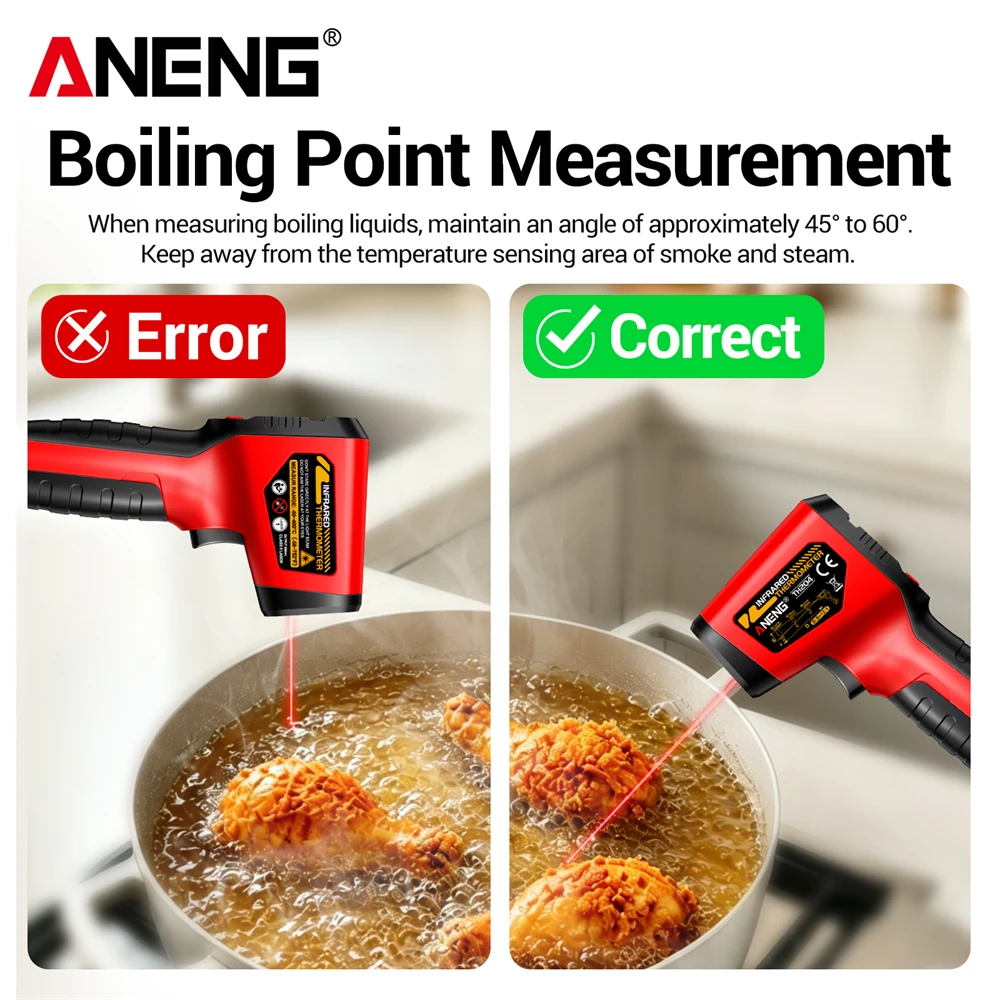 ANENG TH204 Termómetro infrarr - Industrial Laser Temperature Gun reseña y precio