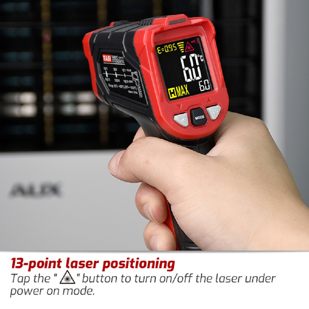 Termómetro infrarrojo TASI TA6 - Industrial Laser Temperature Gun reseña y precio