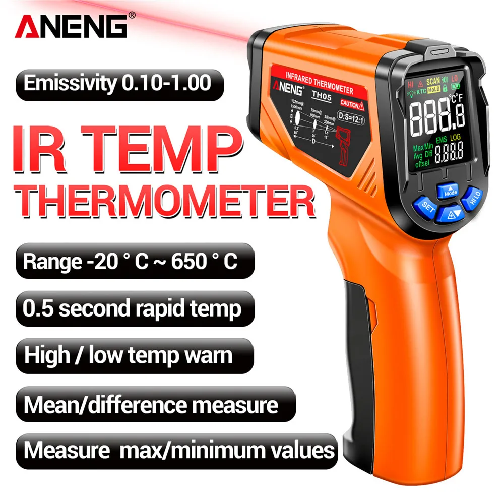 Termómetro Infrarrojo Digital  - Industrial Laser Temperature Gun reseña y precio