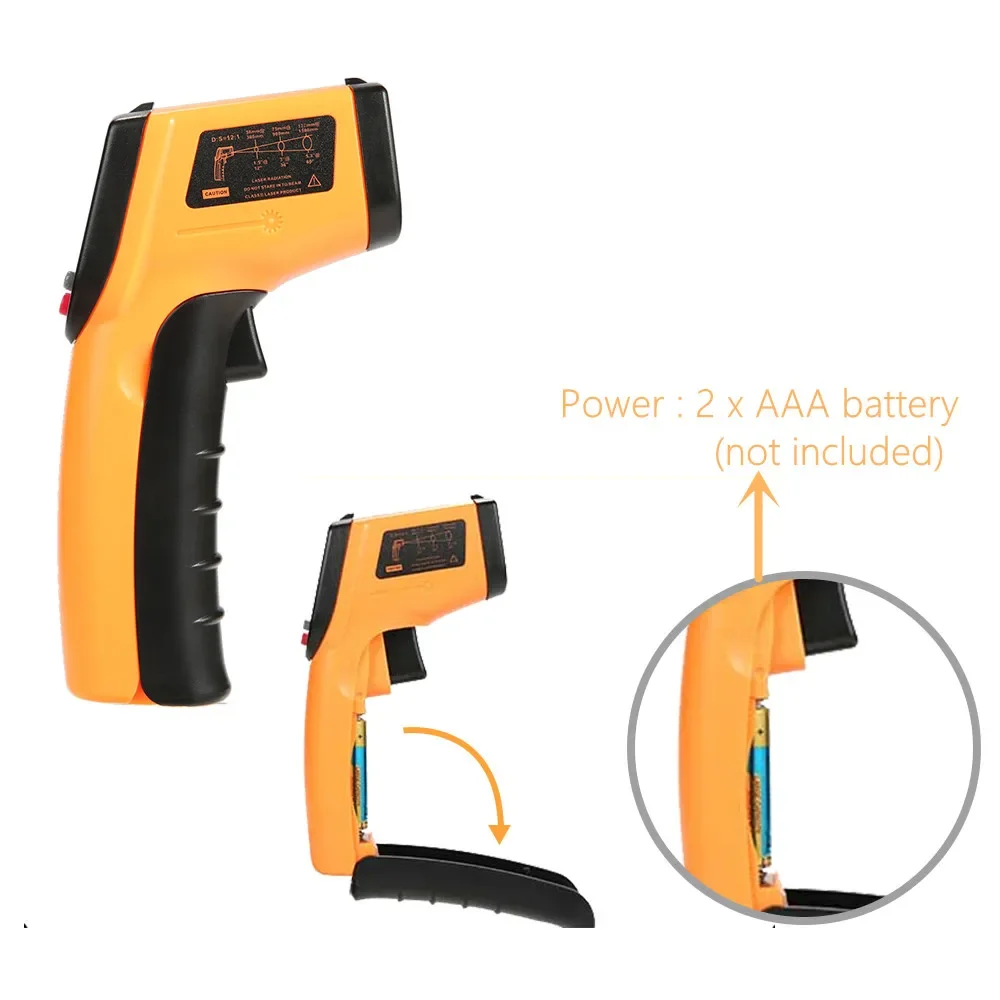 Termómetro Infrarrojo Portátil - Industrial Laser Temperature Gun reseña y precio